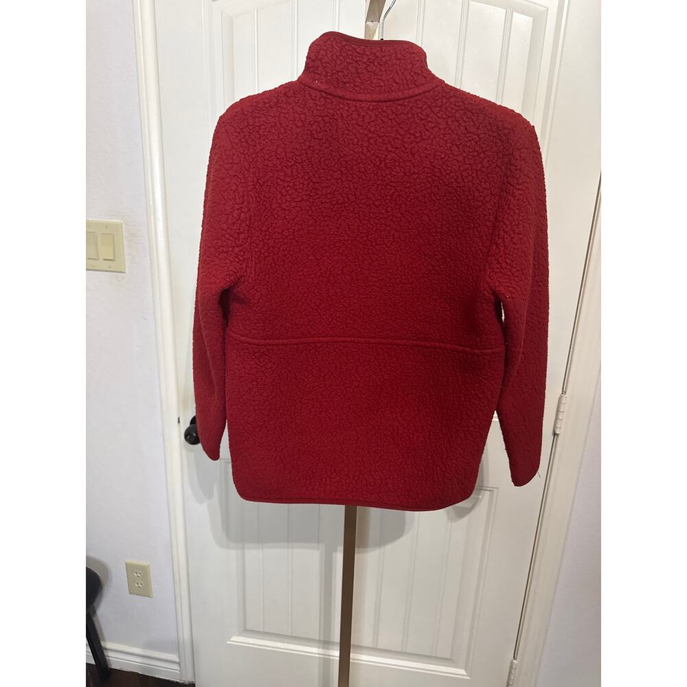 Patagonia Retro Pile Marsupial Fleece Pullover Women Small Red 1/2 1/4 Zip - Picture 2 of 4